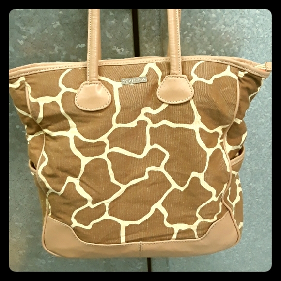 Sephora Handbags - Sephora Giraffe Animal Print Canvas Tote Bag